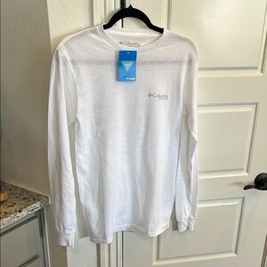 Columbia Men's White Long Sleeve Shirt